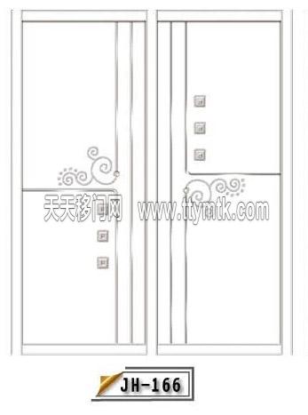 正方形竖线花枝移图  JH-166