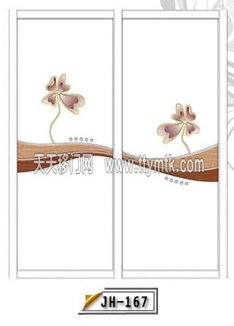 木纹纹理花朵移图  JH-167