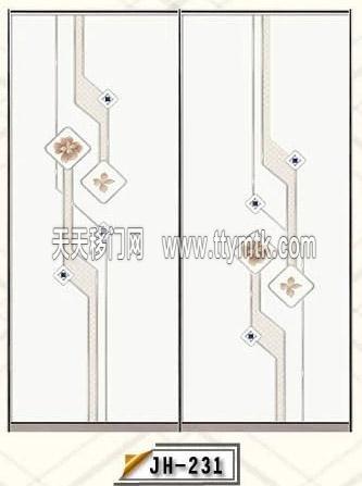 正方形竖线花朵移图  JH-231