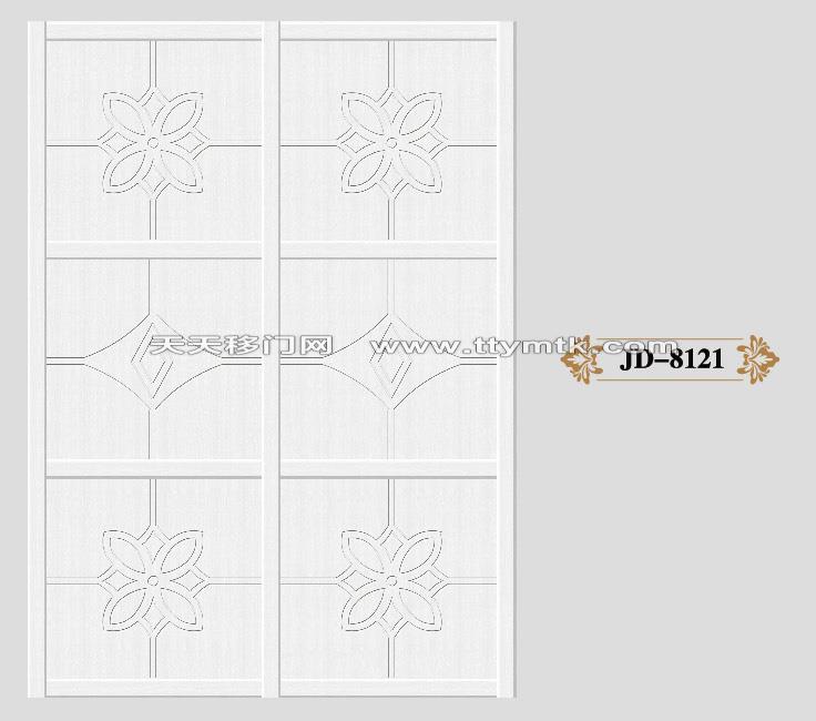 四花瓣圆菱形移图  JD-8121