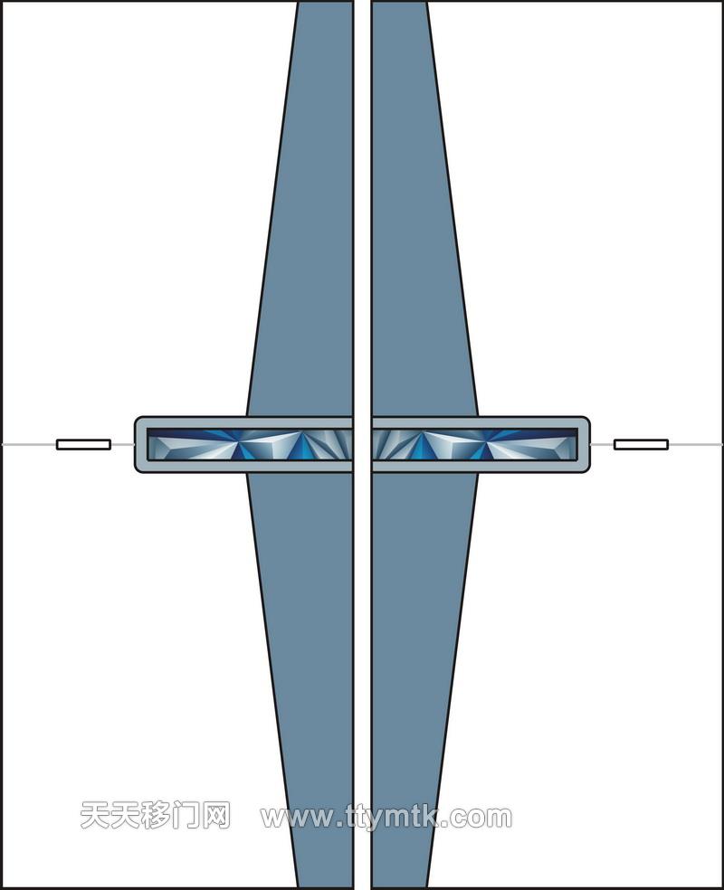 色块拉手蓝色移图  JY-8