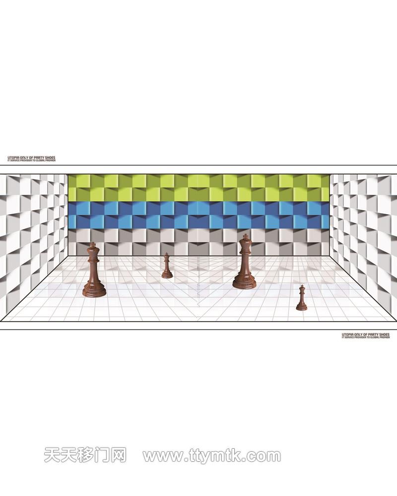 国际象棋字母立体背景移图  GS-005