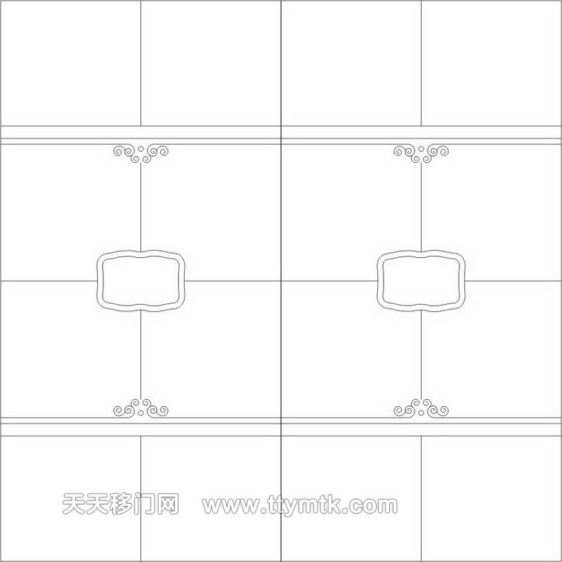 花纹花边横线移图  F-046