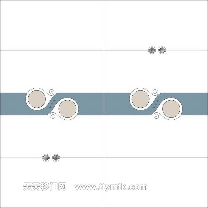 圆形色块网格移图  F-076