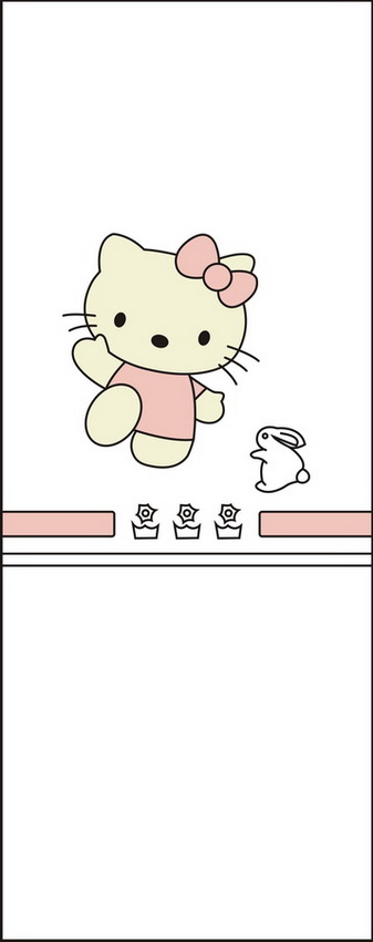 卡通猫咪兔子移图 卡通移门图片大全YMT-0059