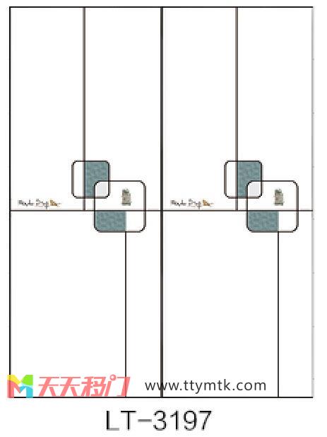 竖线正方形字母移图 LT-3197