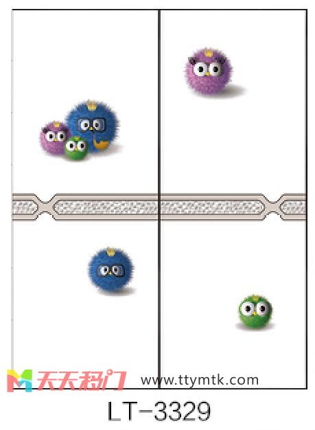 卡通细菌毛虫细菌球移图 LT-3329