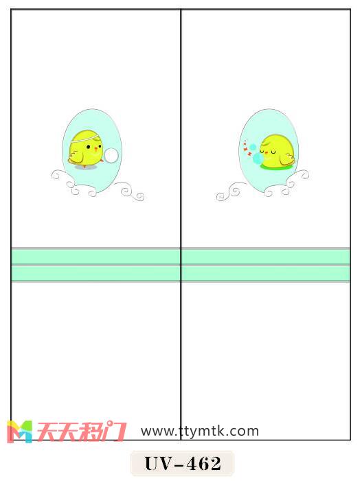 椭圆形鸡蛋花枝移图 UV-462