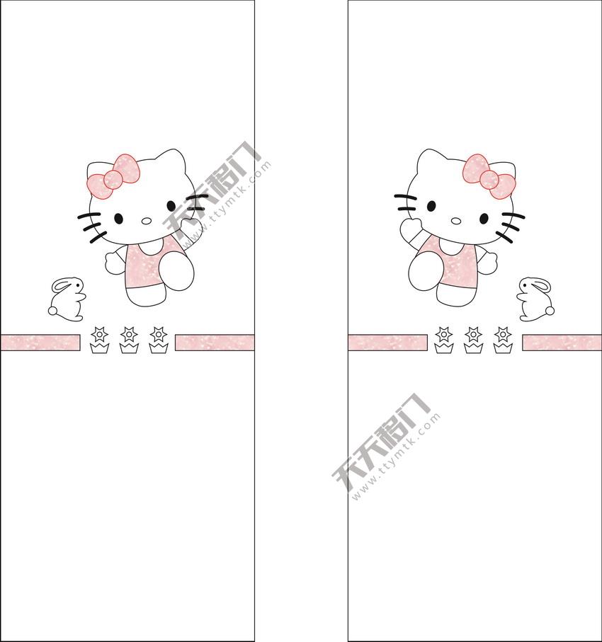 卡通Kitty猫hello移图 LV-7176