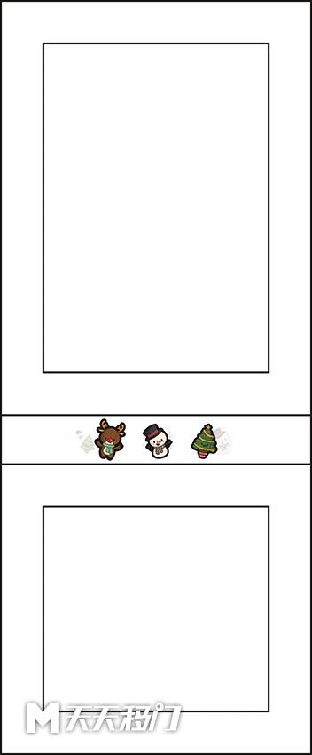 卡通圣诞树雪人移图 sep-1162