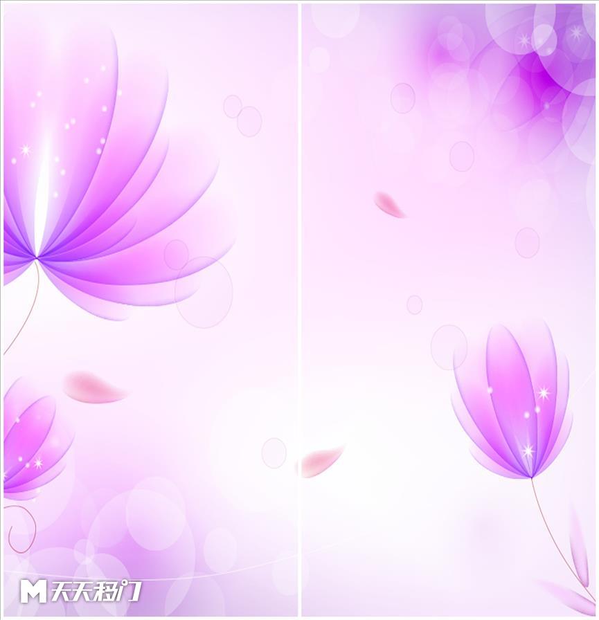 花朵梦幻紫色移图 s355-梦幻 紫色-1
