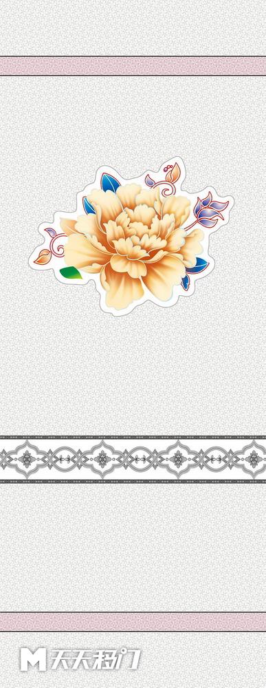 纹理色块花朵移图 s517-JX-2060