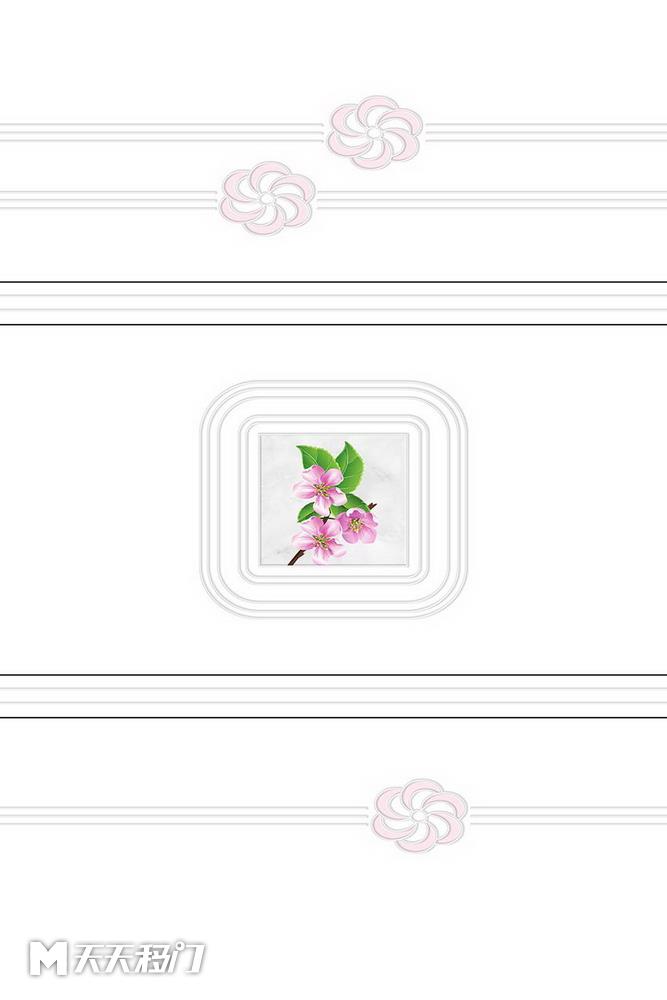 花朵横线正方形移图 s575-花打印1200