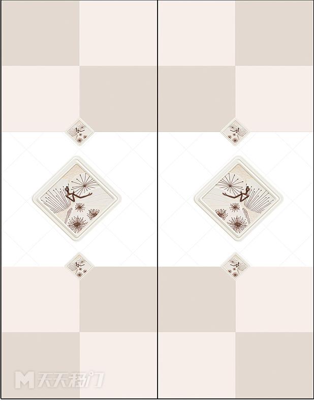 菱形花纹正方形移图 tr3315