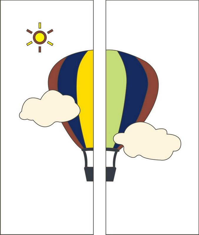云朵热气球太阳移图 YMT-0335