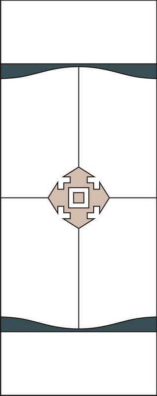 竖线色块正方形移图 YMT-0394