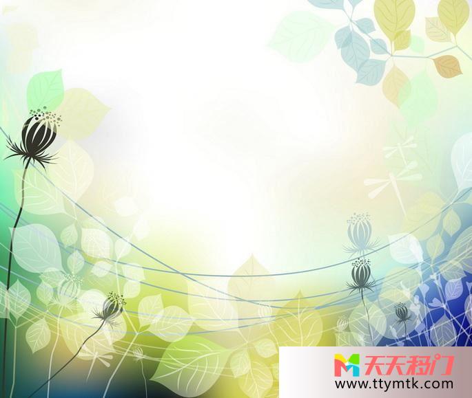 光晕彩色幻想移图 幻想世界M-6115