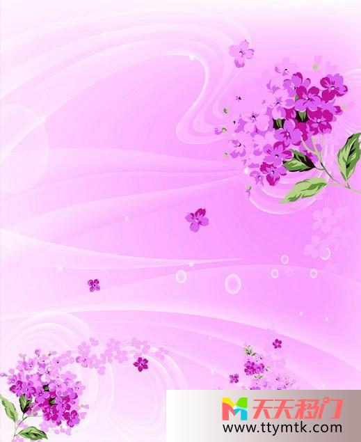 紫色花迷人移图 百里飘香Z-1265