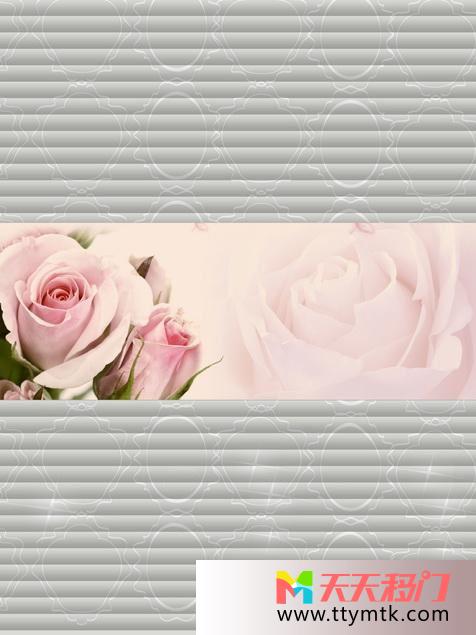 线条粉色玫瑰叶子移图 线与圈的组合衣柜玻璃移门CFL-12212