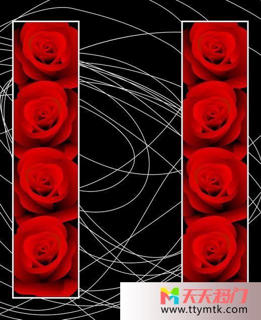 玫瑰混乱线条移图 混乱的美感CF-045