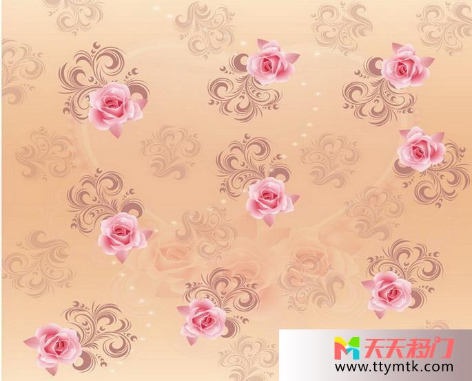 玫瑰高雅奢华移图 高雅玫瑰地毯花纹CF-031-2