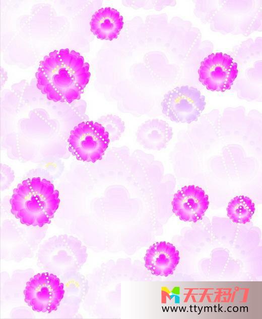 花朵紫色珠帘移图 花朵珠帘CF-200