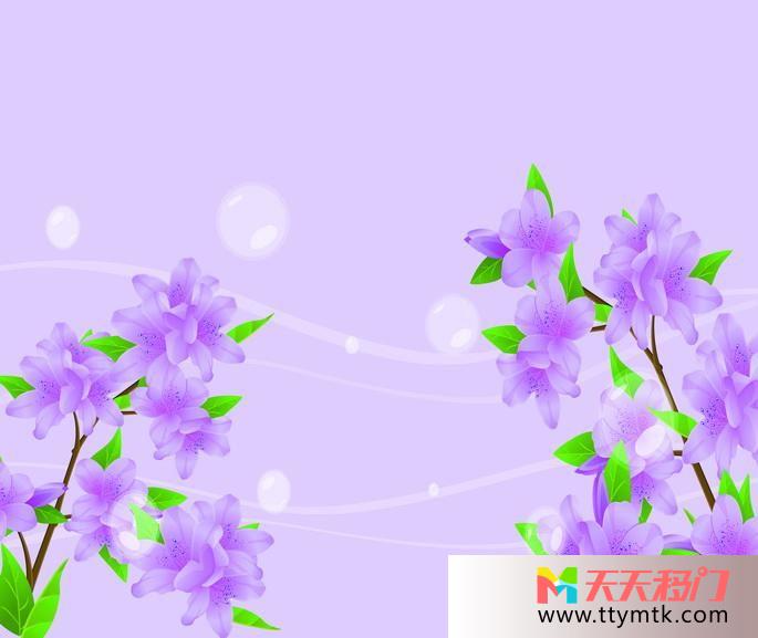 栀子花淡紫色小清新移图 淡紫色的栀子花LD-9113-3