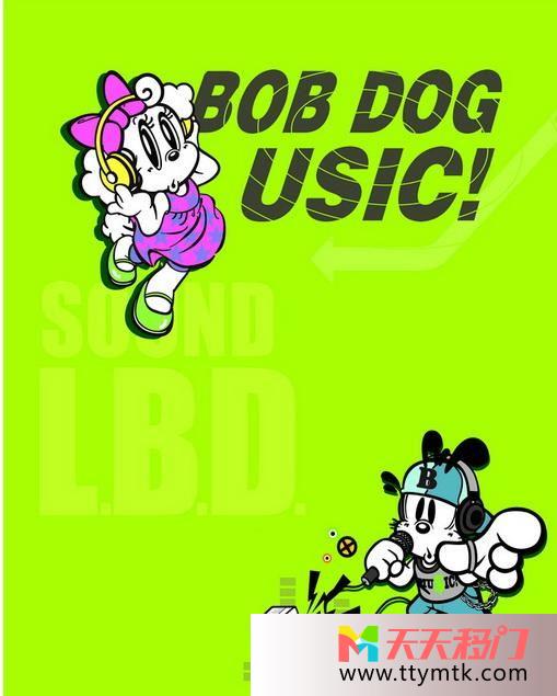 卡通流氓兔表演移图 BOB DOG USIC LD-9243