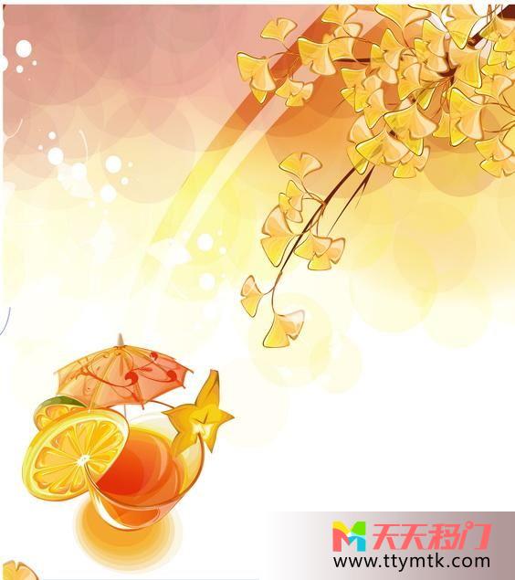 果汁橙子树叶移图 金秋十月D-5002