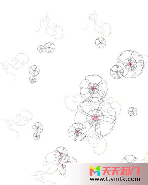 线条叶子堆叠移图 莲叶移门图库免费下载D2-2016