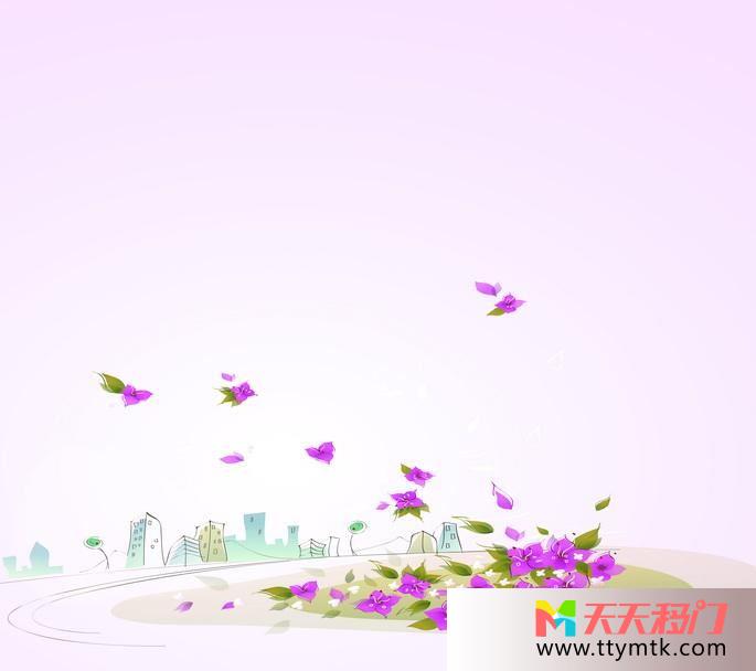 房子花背景色都市生活移图 转眼即逝EM-3196-1都市生活