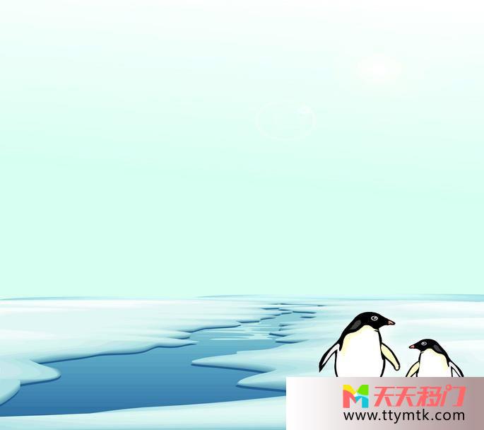 雪水企鹅企鹅移图 南极冰川EM-3157-1企鹅