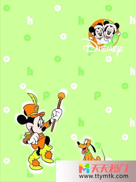 卡通人物狗字母米老鼠移图 欢乐迪士尼无框玻璃移门EM-3580米老鼠