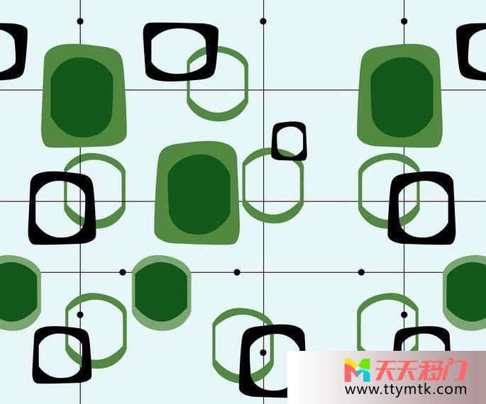 抽象圆圈方格移图 后现代拼图JXB-109