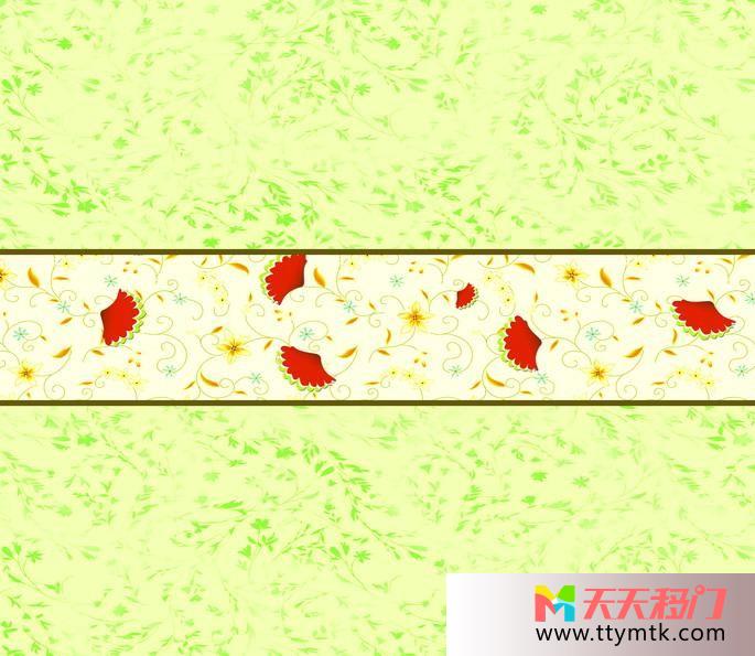 花瓣枝条对称移图 花与叶浴室移门JXB-113