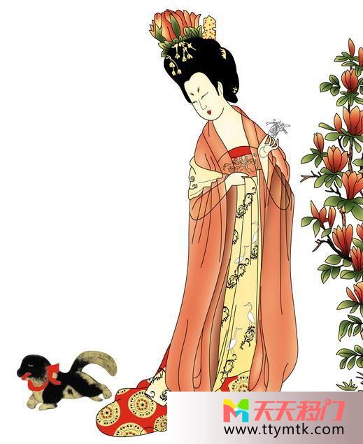 贵人狗花移图 贵人折纸RYA-286