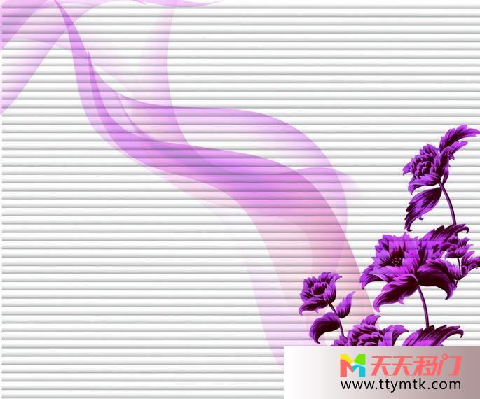 紫花紫烟线条背景移图 花生紫烟2014玻璃移门大全RYA-408