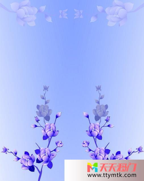 花叶子背景色移图 蓝色韵厨房玻璃移门图片k-2032
