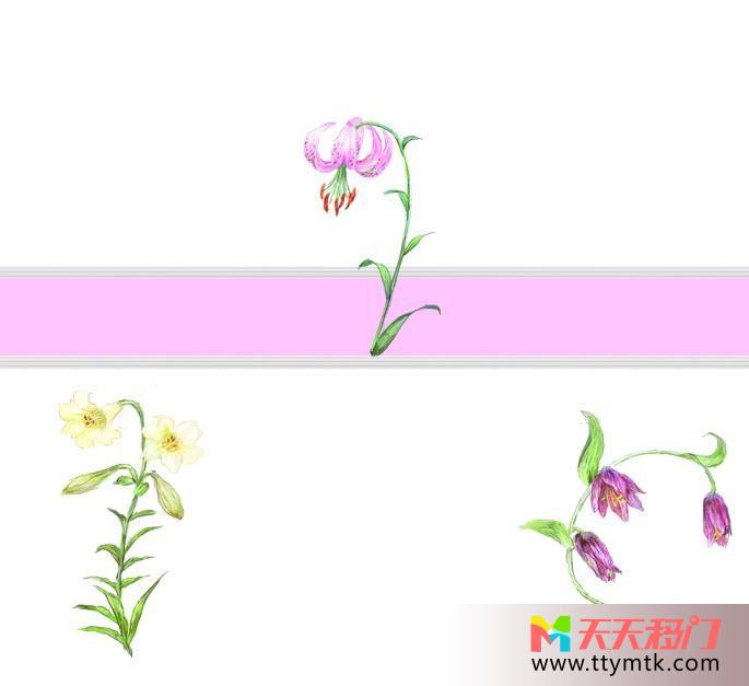 花枯萎叶子移图 花开凋零衣柜移门百叶门A-6307