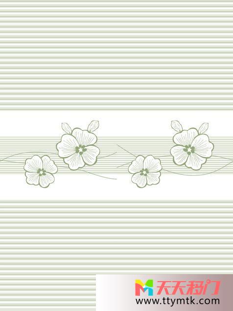花朵条纹线条移图 素雅情怀9-4036