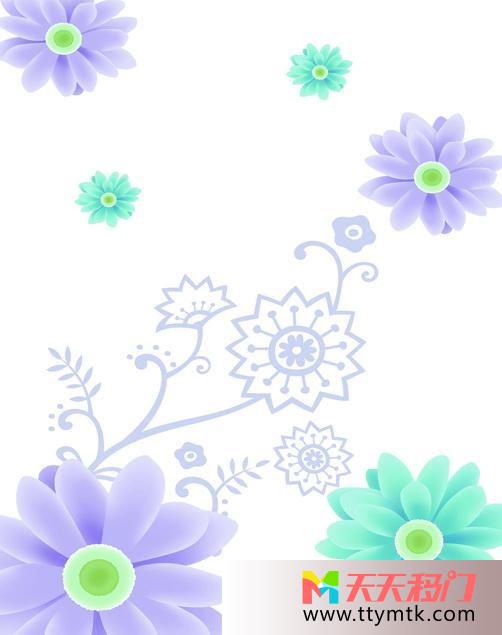 蓝色花朵紫色花朵白色花朵蓝梦紫莹移图 花朵遨游天际雕刻移门图片S-3237蓝梦紫莹