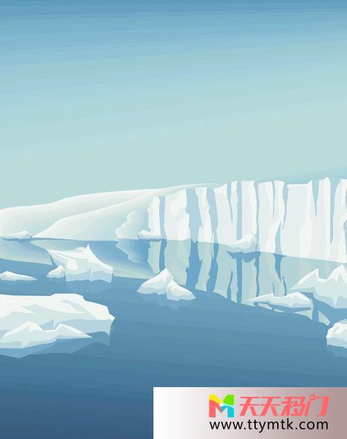 冰川大海雪白冰山一角移图 冰川世纪阳台玻璃移门S-3613冰山一角