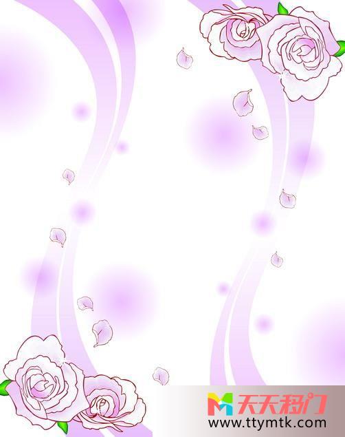 紫色花朵玫瑰白色底纹湘湘依然移图 花枝起舞卫生间玻璃移门H-1007湘湘依然