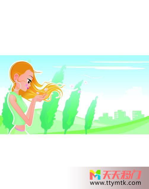 大海少女小树花季少女移图 纯真少女HJ-829花季少女