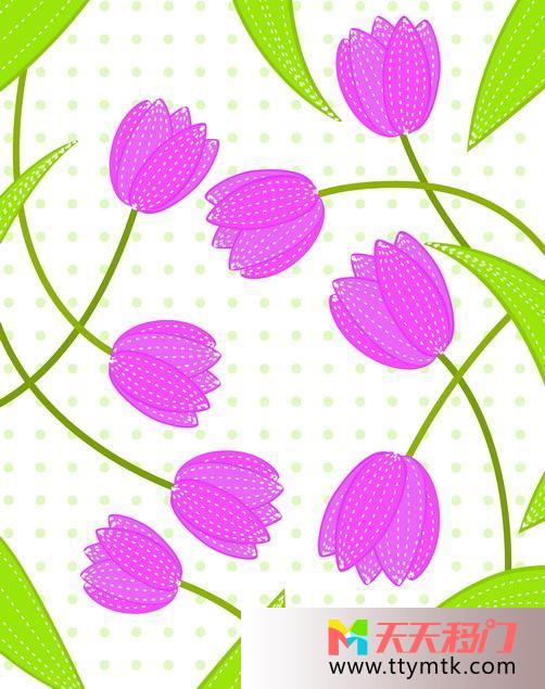 紫色花朵茎叶白色底纹花蕾情缘二移图 窃窃私语衣柜强化移门HJ-511花蕾情缘二