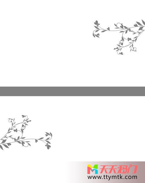竹叶灰色隔纹白色底纹倾心移图 一见倾心强化玻璃移门HJ-120倾心
