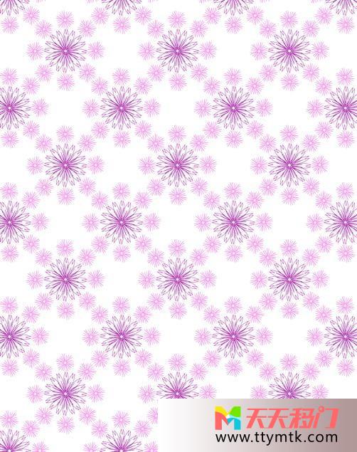 紫色花白色底纹淡雅花纹一移图 梦幻淡雅卫浴玻璃移门HJ-233花纹一