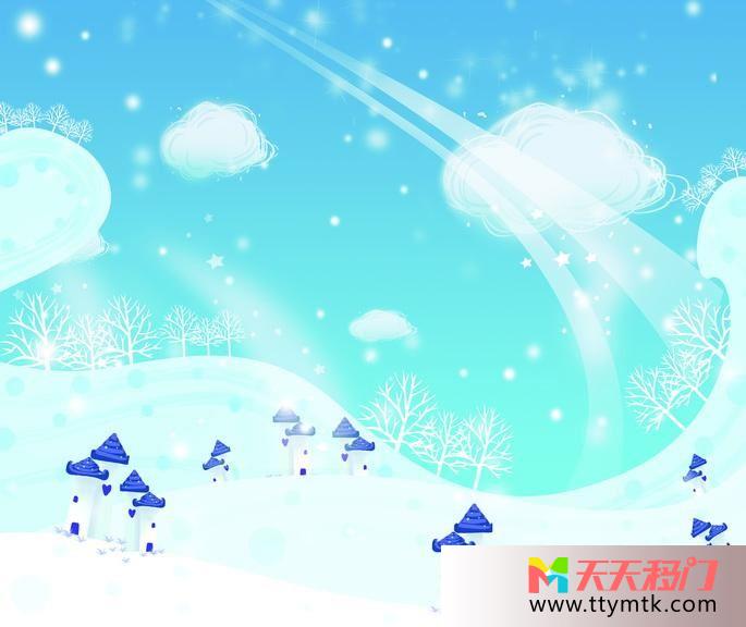 雪地房子风自由寂静移图 雪地房子Y-573自由寂静