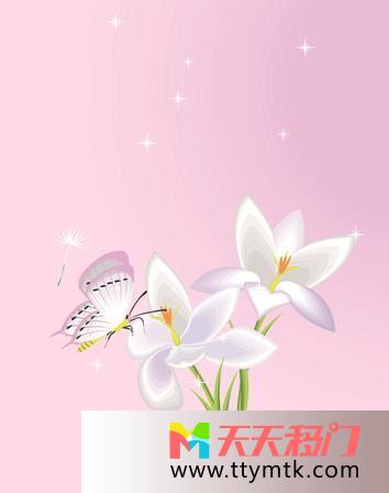 蝴蝶花叶子轻盈之恋二移图 花香引蝶Y-1098轻盈之恋二