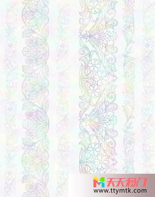 彩色靓丽新鲜移图 幻彩纹饰美式移门图Y-2388